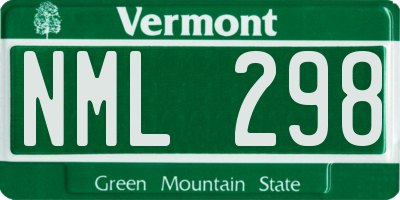 VT license plate NML298