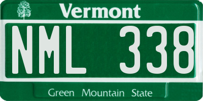 VT license plate NML338