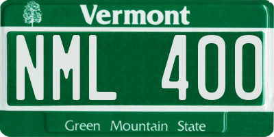 VT license plate NML400
