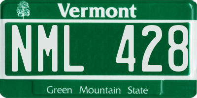 VT license plate NML428