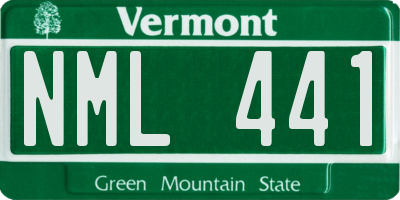VT license plate NML441