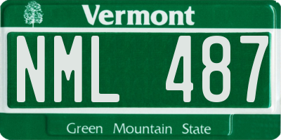 VT license plate NML487
