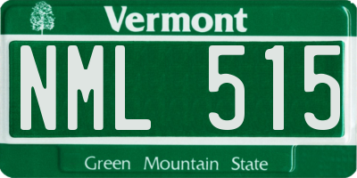 VT license plate NML515