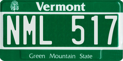 VT license plate NML517