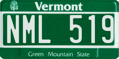 VT license plate NML519