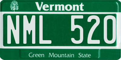 VT license plate NML520