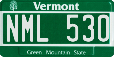 VT license plate NML530