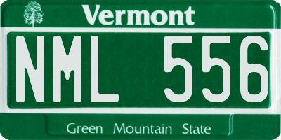 VT license plate NML556