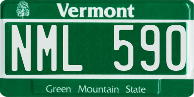 VT license plate NML590