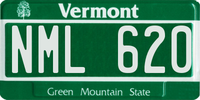 VT license plate NML620