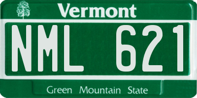 VT license plate NML621