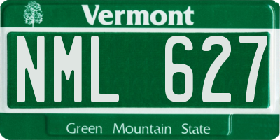 VT license plate NML627