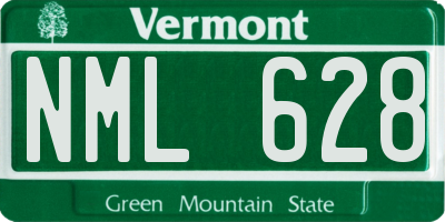 VT license plate NML628