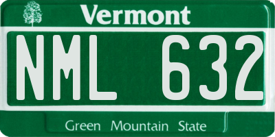 VT license plate NML632