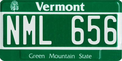 VT license plate NML656