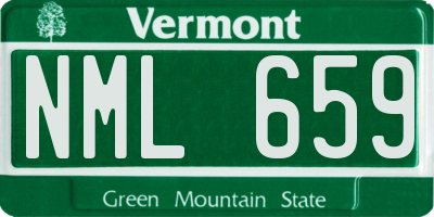 VT license plate NML659