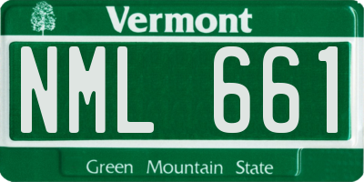 VT license plate NML661