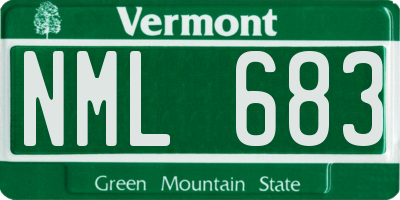 VT license plate NML683