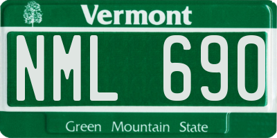 VT license plate NML690