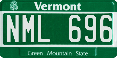 VT license plate NML696