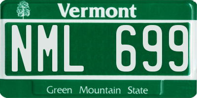 VT license plate NML699