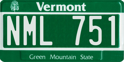 VT license plate NML751
