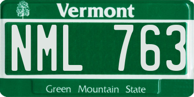 VT license plate NML763