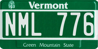 VT license plate NML776