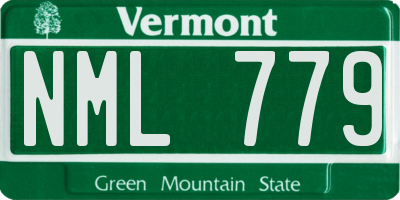 VT license plate NML779