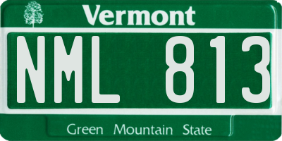 VT license plate NML813