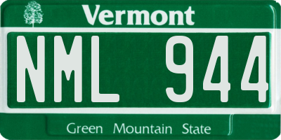 VT license plate NML944