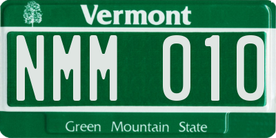 VT license plate NMM010