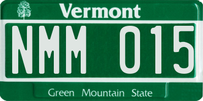 VT license plate NMM015