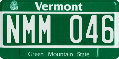 VT license plate NMM046
