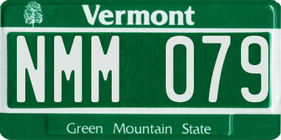 VT license plate NMM079