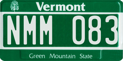 VT license plate NMM083