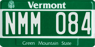 VT license plate NMM084