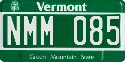 VT license plate NMM085