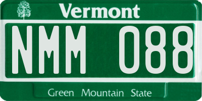 VT license plate NMM088
