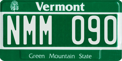 VT license plate NMM090