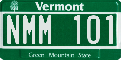 VT license plate NMM101