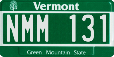 VT license plate NMM131
