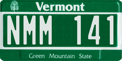 VT license plate NMM141