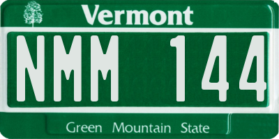 VT license plate NMM144