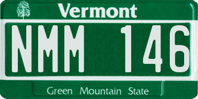 VT license plate NMM146