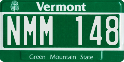 VT license plate NMM148