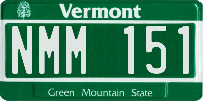 VT license plate NMM151