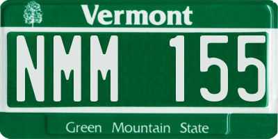 VT license plate NMM155