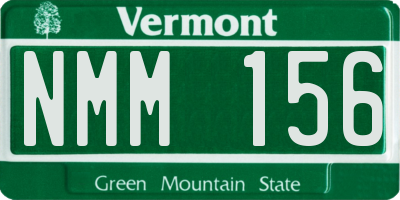 VT license plate NMM156