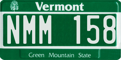 VT license plate NMM158